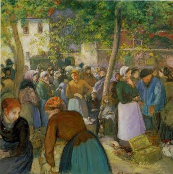 Camille Pissarro : The Poultry Market